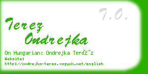 terez ondrejka business card